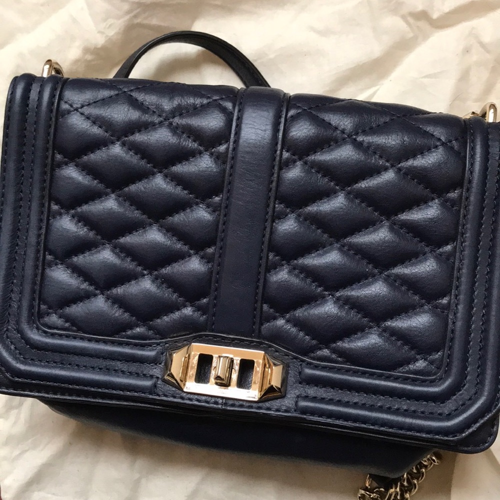 Rebecca Minkoff Navy Quilted Crossbody Purse